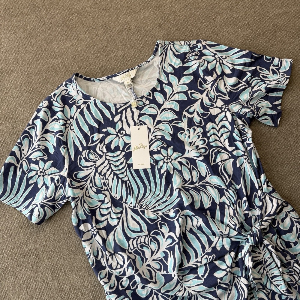 NWT Lilly Pulitzer Chace Maxi Dress Woman's Size XL Sapphire Pool Summer - Picture 2 of 11